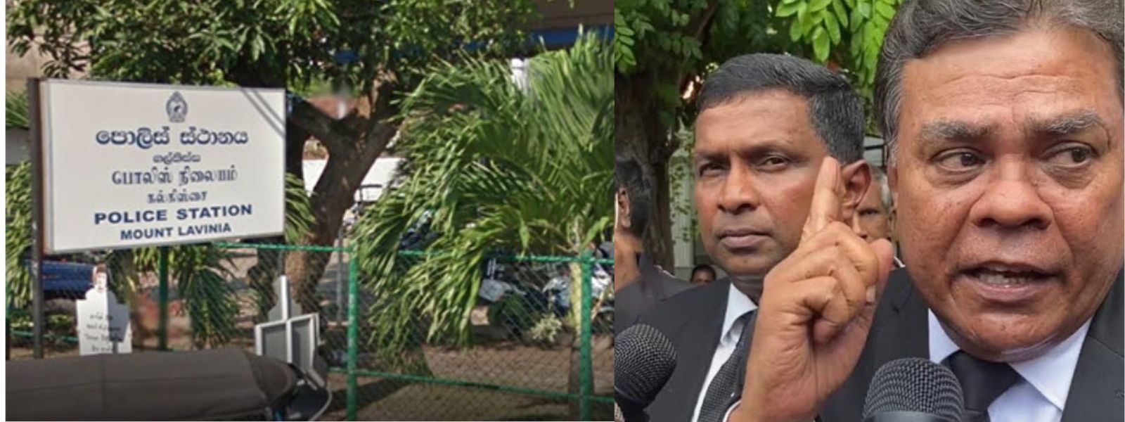 Wanninayake Gives Statement At Mt. Lavinia Police